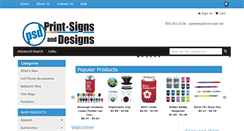 Desktop Screenshot of printsignsanddesigns.com